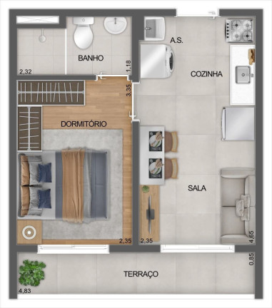 Imagem Apartamento com 1 Quarto à Venda, 29 m² em Saúde - São Paulo Imagem Apartamento com 1 Quarto à Venda, 29 m² em Saúde - São Paulo