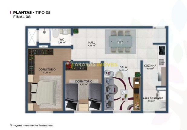 Imagem Apartamento com 2 Quartos à Venda, 49 m² em Centro - Bertioga Imagem Apartamento com 2 Quartos à Venda, 49 m² em Centro - Bertioga