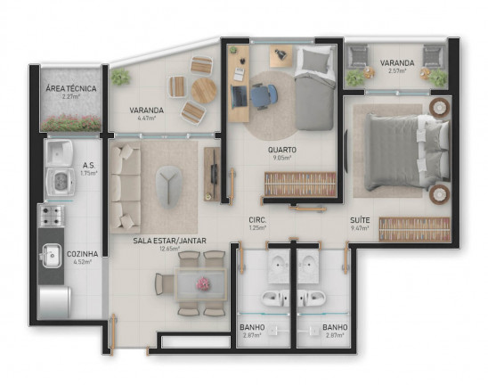 Imagem Apartamento com 2 Quartos à Venda, 58 m² em Praia De Itaparica - Vila Velha Imagem Apartamento com 2 Quartos à Venda, 58 m² em Praia De Itaparica - Vila Velha