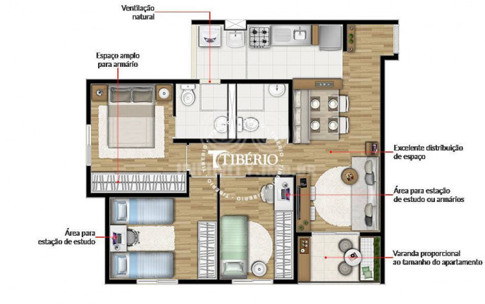 Imagem Apartamento com 3 Quartos à Venda, 61 m² em Vila Carrão - São Paulo