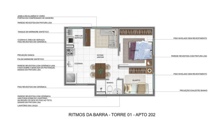 Imagem Imóvel com 2 Quartos à Venda, 35 m² em Várzea Da Barra Funda - São Paulo