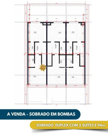 Imagem Sobrado com 2 Quartos à Venda, 100 m² em Bombas - Bombinhas