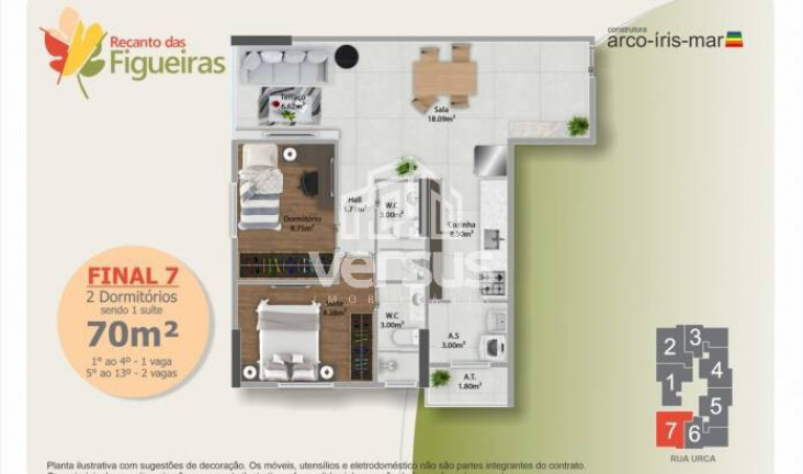 Imagem Apartamento com 2 Quartos à Venda, 66 m² em Vila Guilhermina - Praia Grande
