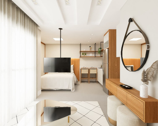 Imagem Apartamento com 1 Quarto à Venda, 36 m² em Mercês - Curitiba
