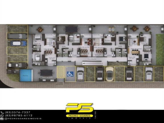 Imagem Apartamento com 2 Quartos à Venda, 60 m² em Ponta De Campina - Cabedelo