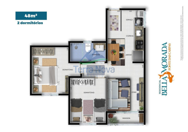Imagem Apartamento com 2 Quartos à Venda,  em Jardim Itália - Jundiaí