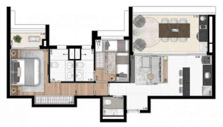Imagem Studio com 1 Quarto à Venda, 25 m² em Vila Dom Pedro I - São Paulo