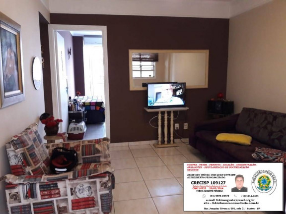 Apartamento com 2 Quartos à Venda, 67 m² em Gonzaga - Santos