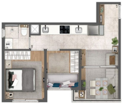 Imagem Apartamento com 2 Quartos à Venda, 39 m² em Vila Mariana - São Paulo