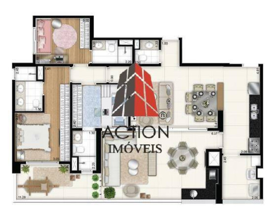 Imagem Apartamento com 3 Quartos à Venda, 128 m² em Tatuapé - São Paulo Imagem Apartamento com 3 Quartos à Venda, 128 m² em Tatuapé - São Paulo