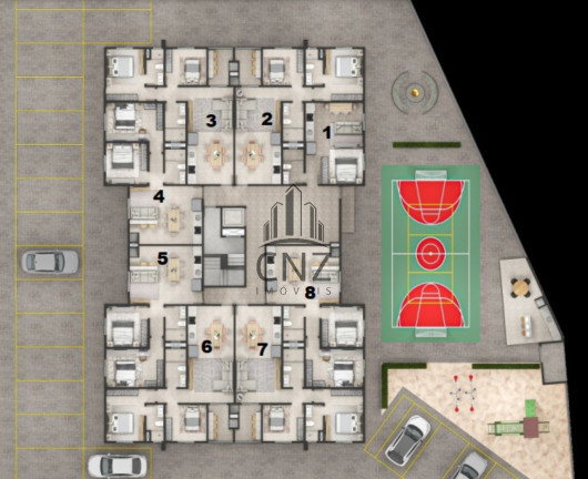 Imagem Apartamento com 2 Quartos à Venda, 62 m² em Azambuja - Brusque