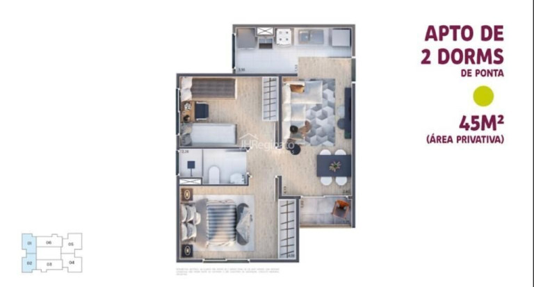 Imagem Apartamento com 2 Quartos à Venda, 45 m² em Jardim Santa Rosália - Sorocaba Imagem Apartamento com 2 Quartos à Venda, 45 m² em Jardim Santa Rosália - Sorocaba