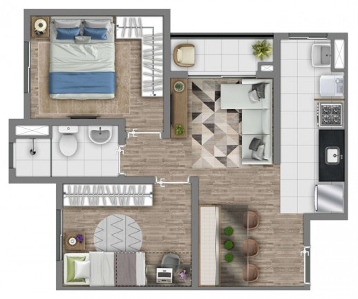 Imagem Apartamento com 2 Quartos à Venda, 41 m² em Cidade Líder - São Paulo