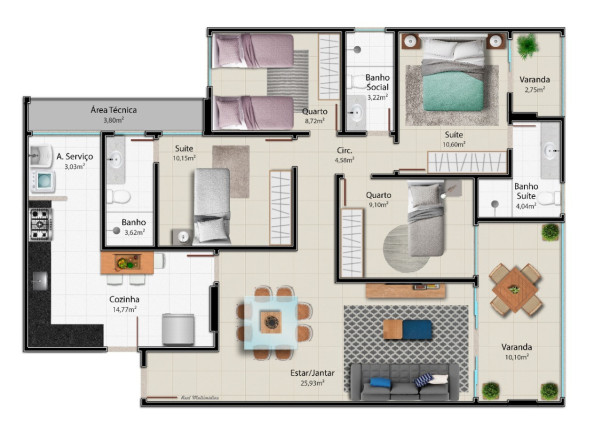 Imagem Imóvel com 4 Quartos à Venda, 124 m² em Praia Da Costa - Vila Velha Imagem Imóvel com 4 Quartos à Venda, 124 m² em Praia Da Costa - Vila Velha