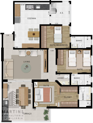 Imagem Apartamento com 3 Quartos à Venda, 128 m² em Embaré - Santos