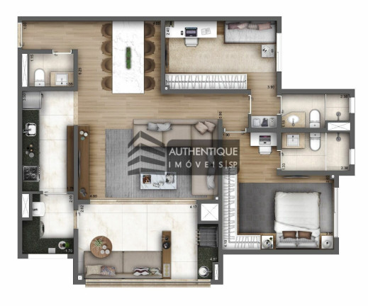 Imagem Apartamento com 3 Quartos à Venda, 93 m² em Vila Leopoldina - São Paulo