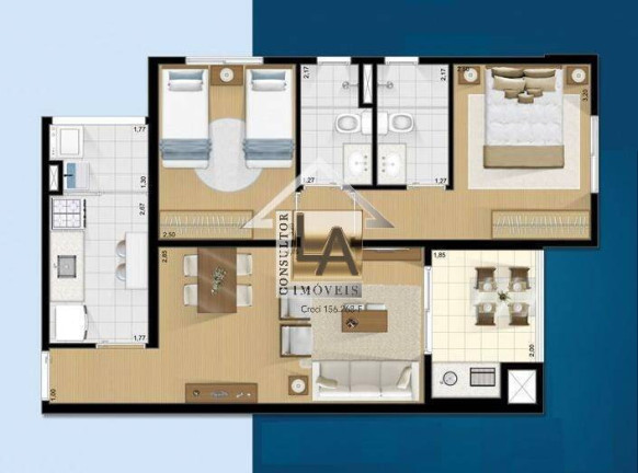 Imagem Apartamento com 2 Quartos à Venda, 64 m² em Morumbi - São Paulo Imagem Apartamento com 2 Quartos à Venda, 64 m² em Morumbi - São Paulo