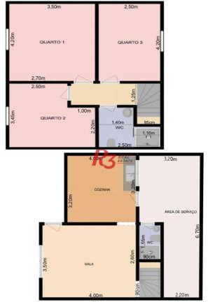 Imagem Casa com 3 Quartos à Venda, 85 m² em Parque São Vicente - São Vicente