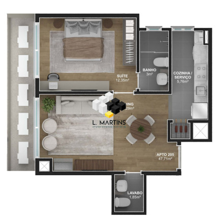 Imagem Apartamento com 1 Quarto à Venda, 47 m² em Floresta - Gramado Imagem Apartamento com 1 Quarto à Venda, 47 m² em Floresta - Gramado