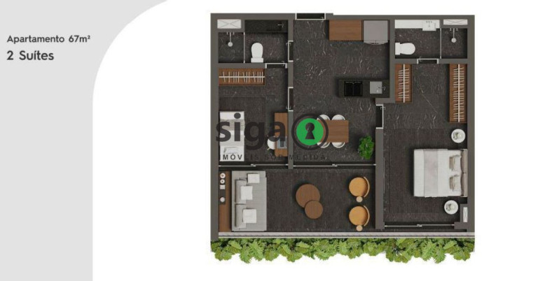 Imagem Apartamento com 2 Quartos à Venda, 67 m² em Jardins - São Paulo Imagem Apartamento com 2 Quartos à Venda, 67 m² em Jardins - São Paulo