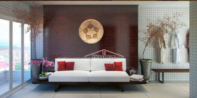 Imagem Apartamento com 1 Quarto à Venda, 55 m² em Canto Do Forte - Praia Grande