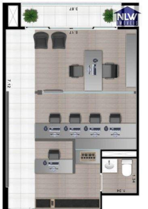 Sala Comercial à Venda, 44 m² em Moema - São Paulo