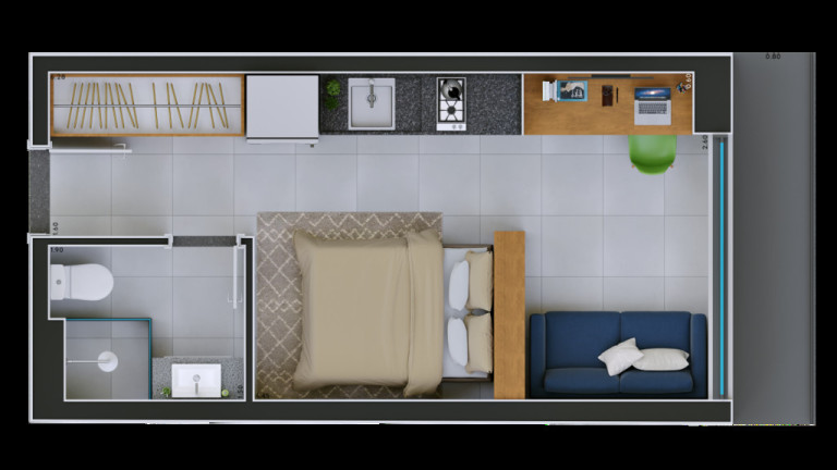 Imagem Apartamento com 3 Quartos à Venda, 74 m² em Tarumã - Curitiba