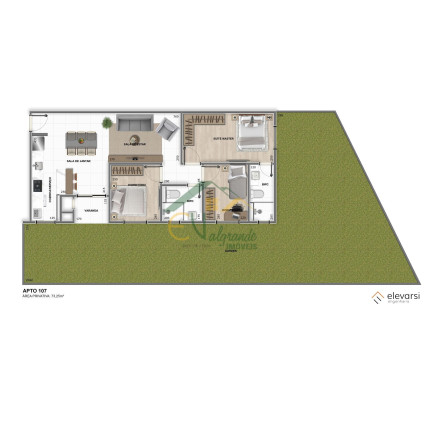 Imagem Apartamento com 3 Quartos à Venda, 66 m² em Weissópolis - Pinhais Imagem Apartamento com 3 Quartos à Venda, 66 m² em Weissópolis - Pinhais