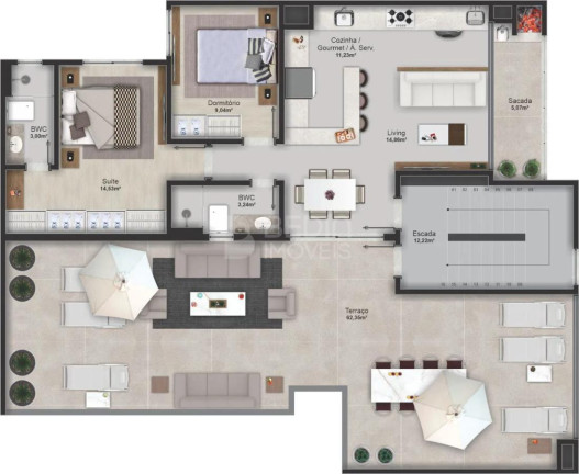 Imagem Apartamento com 2 Quartos à Venda, 71 m² em Nações - Balneário Camboriú