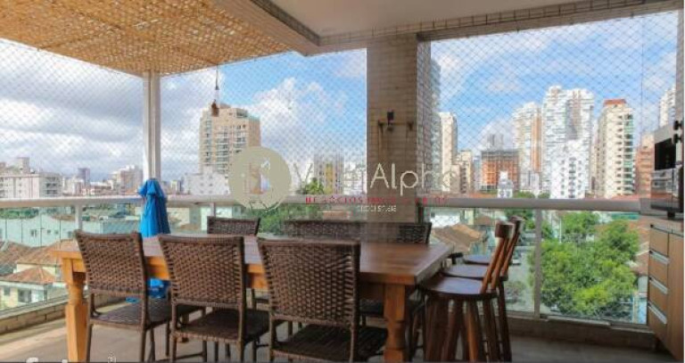 Apartamento com 3 Quartos à Venda, 180 m² em Pompeia - Santos