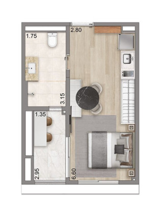 Imagem Apartamento com 1 Quarto à Venda, 46 m² em Jardim Vila Mariana - São Paulo Imagem Apartamento com 1 Quarto à Venda, 46 m² em Jardim Vila Mariana - São Paulo