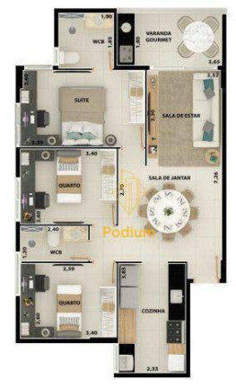 Imagem Apartamento com 3 Quartos à Venda, 82 m² em Manaíra - João Pessoa