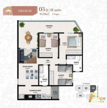Imagem Imóvel com 3 Quartos à Venda, 80 m² em Praia Do Morro - Guarapari Imagem Imóvel com 3 Quartos à Venda, 80 m² em Praia Do Morro - Guarapari