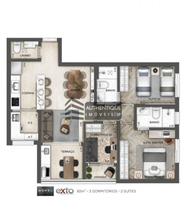Imagem Apartamento com 3 Quartos à Venda, 82 m² em Morumbi - São Paulo Imagem Apartamento com 3 Quartos à Venda, 82 m² em Morumbi - São Paulo