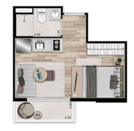 Imagem Apartamento com 1 Quarto à Venda, 31 m² em Jardim Paulista - São Paulo