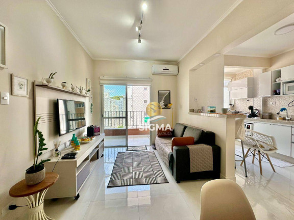 Imagem Apartamento com 1 Quarto à Venda, 57 m² em Pitangueiras - Guarujá