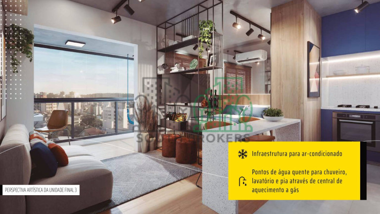 Imagem Apartamento com 1 Quarto à Venda, 30 m² em Mercês - Curitiba