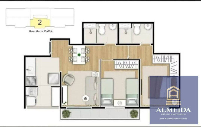 Imagem Apartamento com 2 Quartos à Venda, 50 m² em Quinta Da Paineira - São Paulo Imagem Apartamento com 2 Quartos à Venda, 50 m² em Quinta Da Paineira - São Paulo