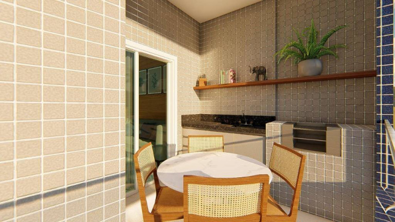 Imagem Apartamento com 2 Quartos à Venda, 60 m² em Guilhermina - Praia Grande