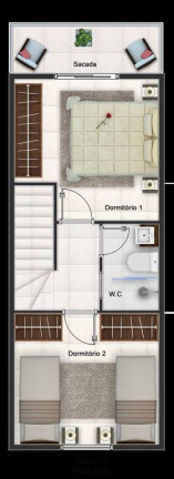 Imagem Sobrado com 2 Quartos à Venda, 64 m² em Parque Marinho - Mongagua Imagem Sobrado com 2 Quartos à Venda, 64 m² em Parque Marinho - Mongagua