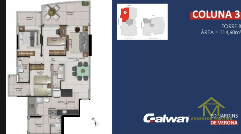 Imagem Apartamento com 3 Quartos à Venda, 105 m² em Itapuã - Vila Velha Imagem Apartamento com 3 Quartos à Venda, 105 m² em Itapuã - Vila Velha