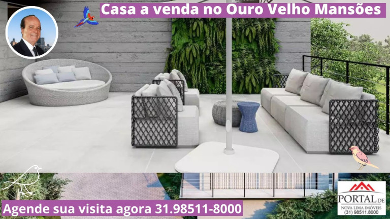 Imagem Casa com 5 Quartos à Venda, 500 m² em Ouro Velho Mansões - Nova Lima