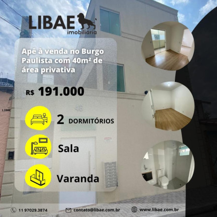 Imagem Apartamento com 2 Quartos à Venda, 40 m² em Burgo Paulista - São Paulo