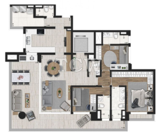 Imagem Apartamento com 3 Quartos à Venda, 153 m² em Moema - São Paulo