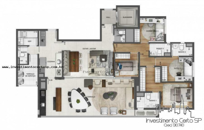 Imagem Apartamento com 4 Quartos à Venda, 164 m² em Tatuapé - São Paulo