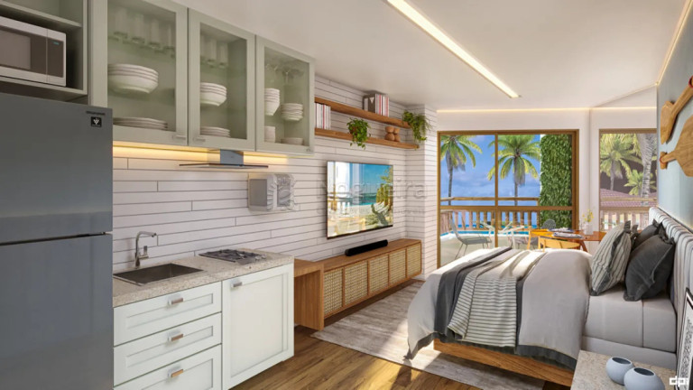 Apartamento com 1 Quarto à Venda, 25 m² em Carneiros - Tamandaré