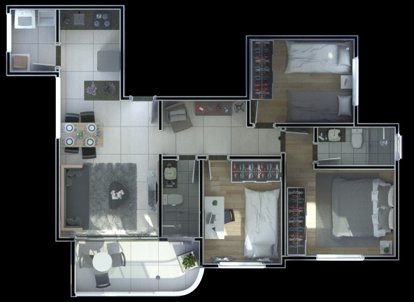 Imagem Apartamento com 3 Quartos à Venda, 86 m² em Cabral - Contagem Imagem Apartamento com 3 Quartos à Venda, 86 m² em Cabral - Contagem