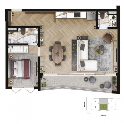Imagem Apartamento com 2 Quartos à Venda, 59 m² em Vila Nova Conceição - São Paulo