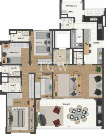Imagem Apartamento com 4 Quartos à Venda, 163 m² em Indianópolis - São Paulo Imagem Apartamento com 4 Quartos à Venda, 163 m² em Indianópolis - São Paulo
