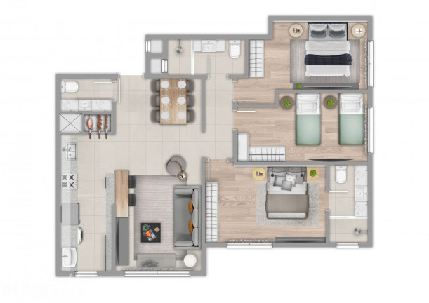 Imagem Apartamento com 1 Quarto à Venda, 5.056 m² em Carniel - Gramado
